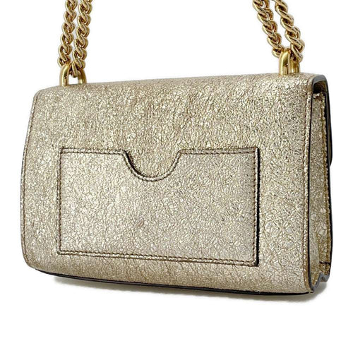 GUCCI ChainShoulder Gold 409487 Leather
