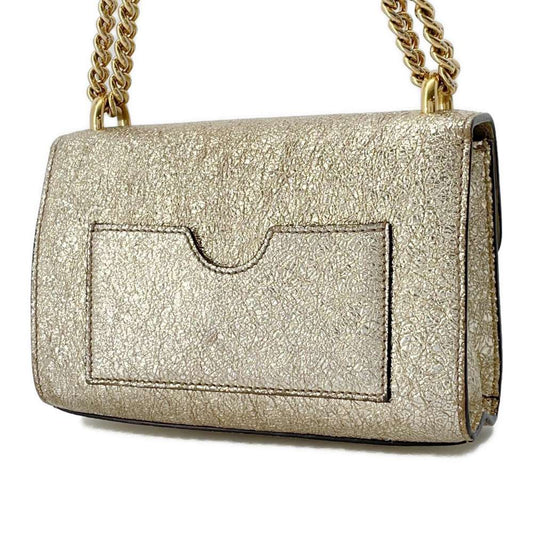 GUCCI ChainShoulder Gold 409487 Leather