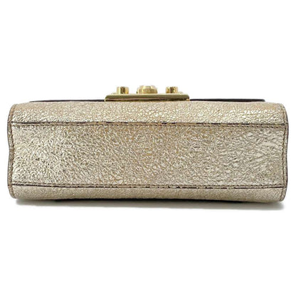 GUCCI ChainShoulder Gold 409487 Leather