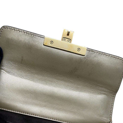 GUCCI ChainShoulder Gold 409487 Leather