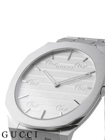 Gucci 25H Metal Watch Silver