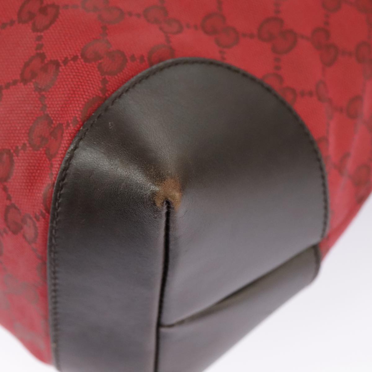 GUCCI GG Canvas Web Sherry Line Tote Bag Red Green gold 308928  97000