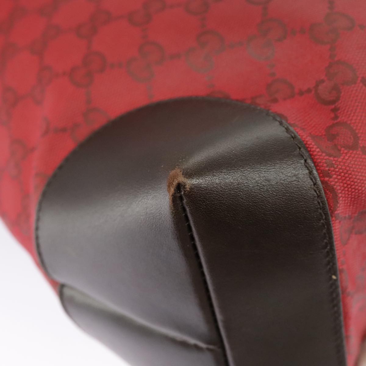 GUCCI GG Canvas Web Sherry Line Tote Bag Red Green gold 308928  97000