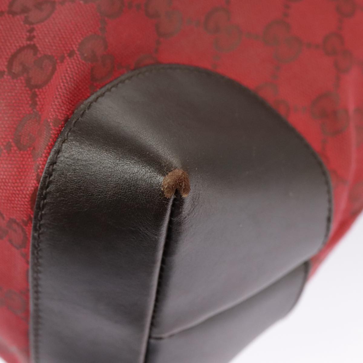 GUCCI GG Canvas Web Sherry Line Tote Bag Red Green gold 308928  97000