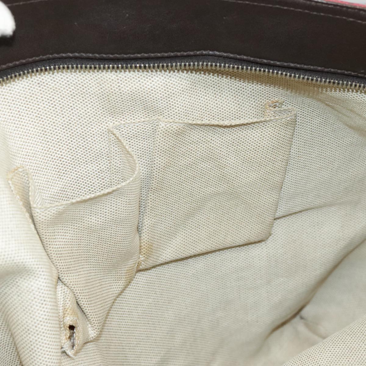 GUCCI GG Canvas Web Sherry Line Tote Bag Red Green gold 308928  97000