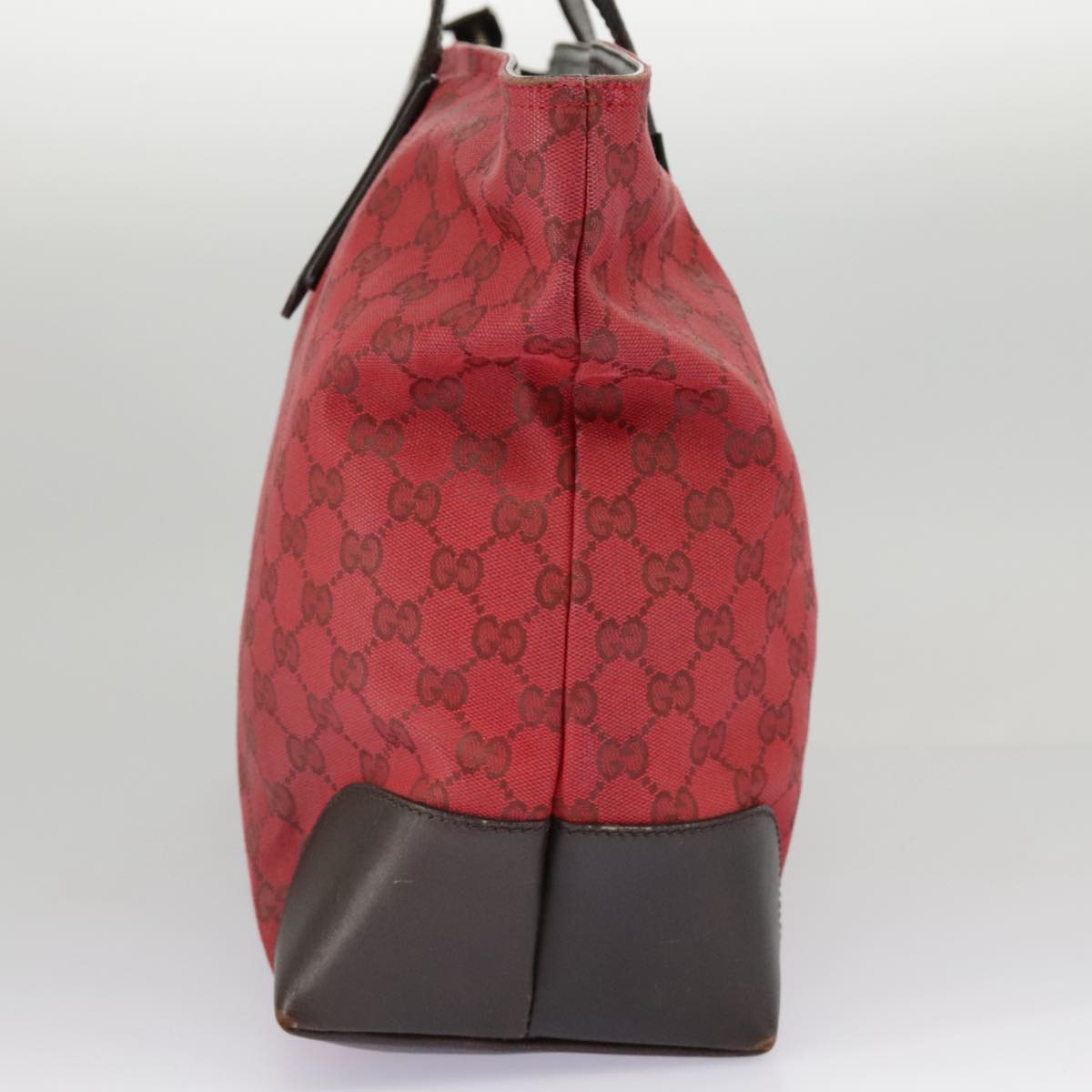 GUCCI GG Canvas Web Sherry Line Tote Bag Red Green gold 308928  97000