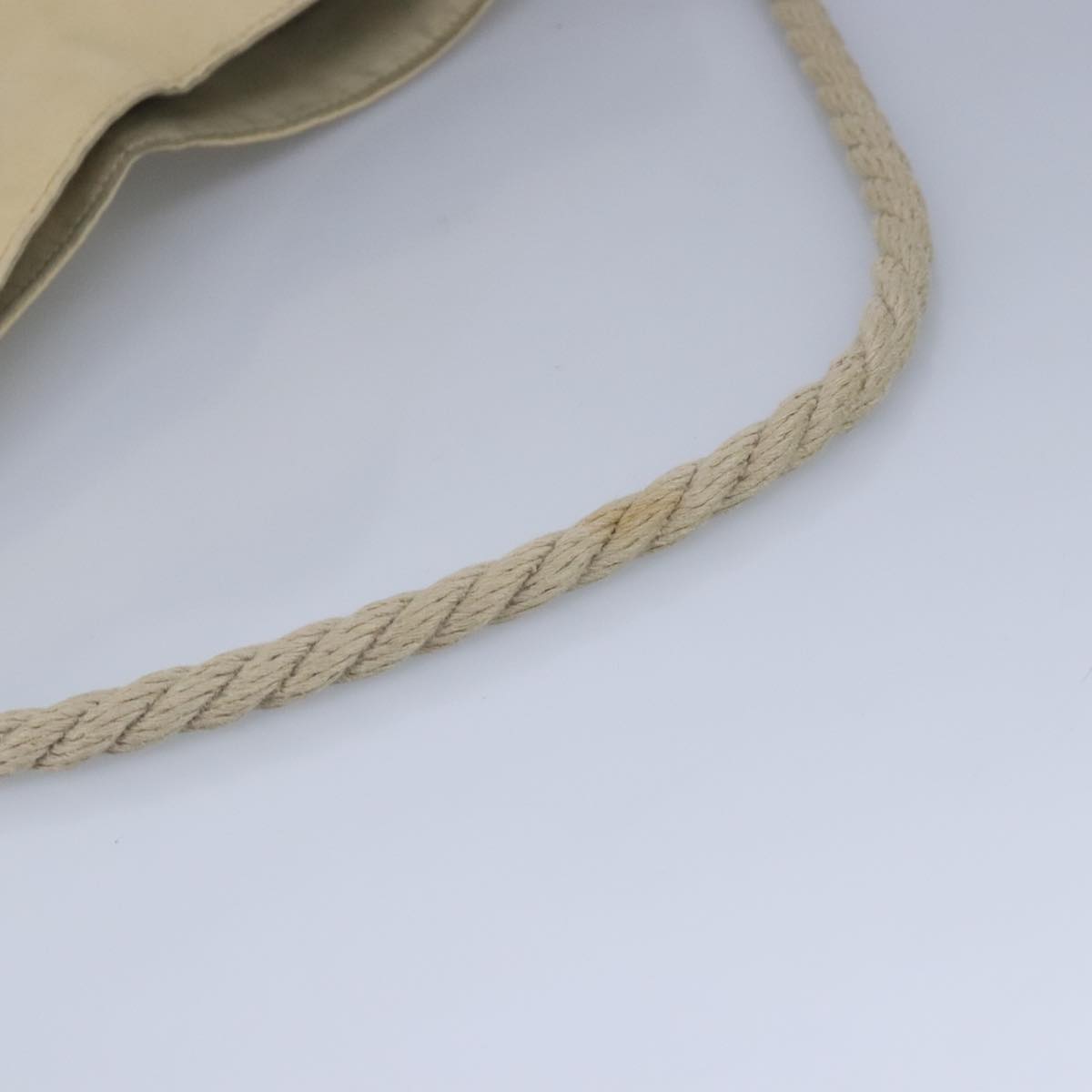 CHANEL Shoulder Bag Canvas Beige CC 97022
