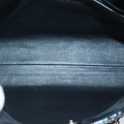 CHANEL Chain Shoulder Bag Patent leather Black CC 97053