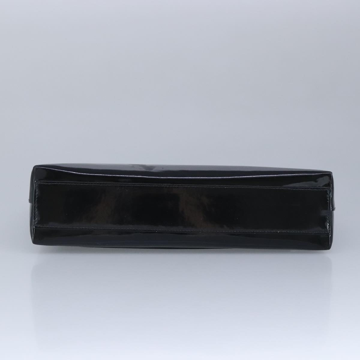 CHANEL Chain Shoulder Bag Patent leather Black CC 97053