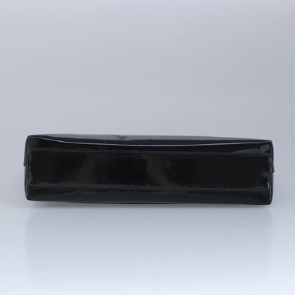 CHANEL Chain Shoulder Bag Patent leather Black CC 97053
