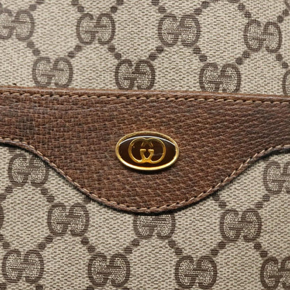 GUCCI GG Supreme Webshire Line Tote Bag PVC Leather Beige 39 02 003  97160