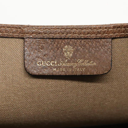 GUCCI GG Supreme Webshire Line Tote Bag PVC Leather Beige 39 02 003  97160