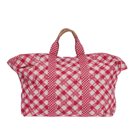 CHANEL Cruise line Tote Bag Canvas Pink CC 97313A