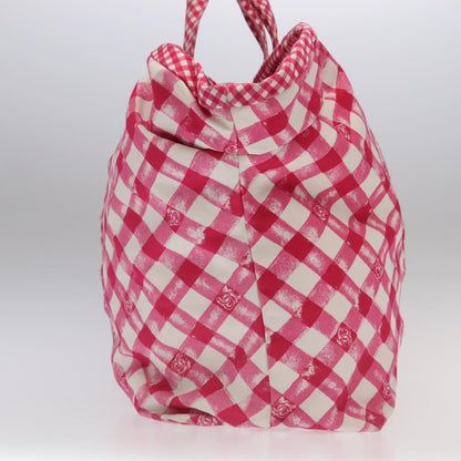 CHANEL Cruise line Tote Bag Canvas Pink CC 97313A