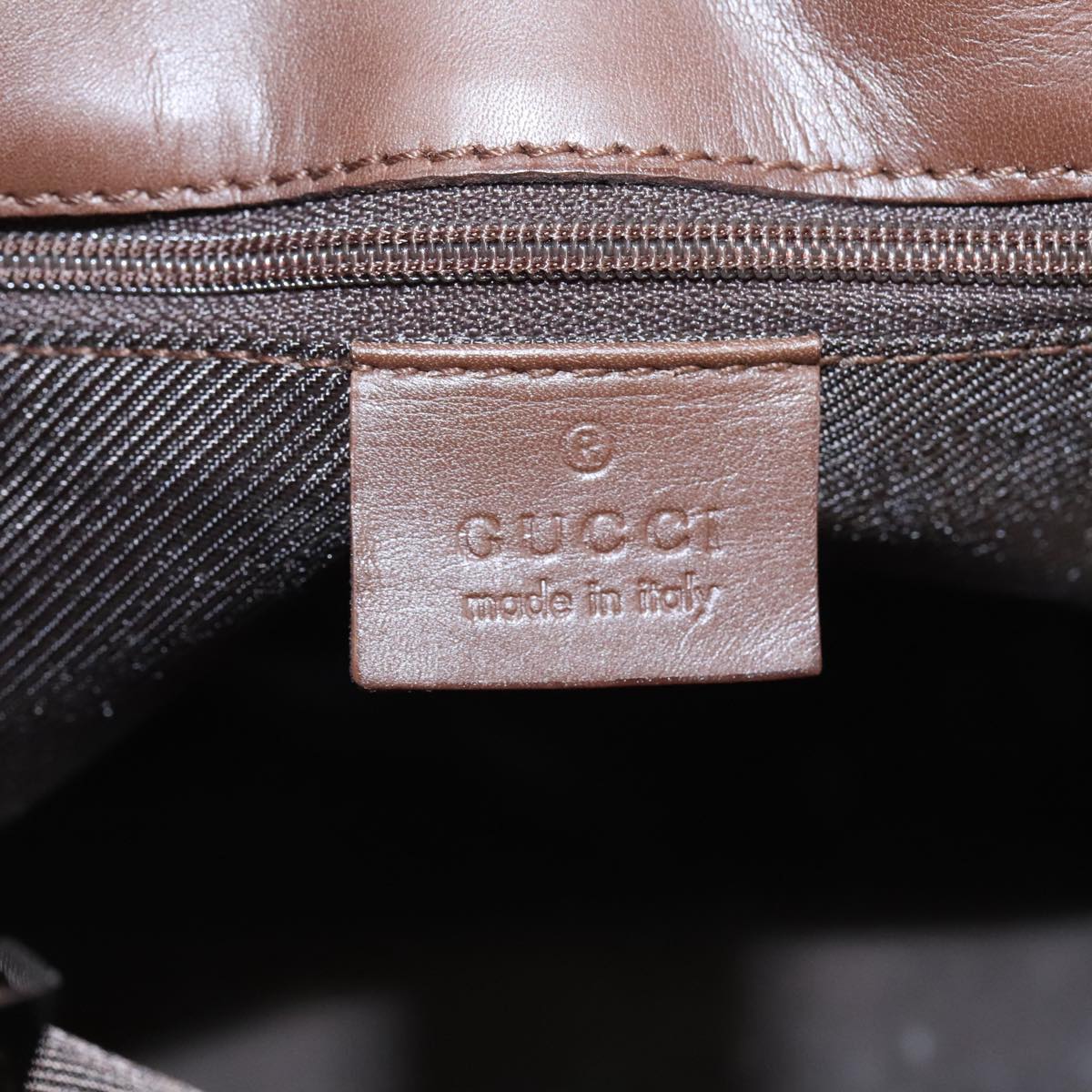 GUCCI GG Canvas Tote Bag Purple Brown Silver 31244  97397