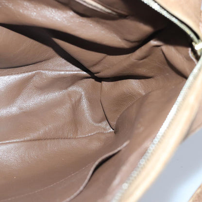 CHANEL Shoulder Bag Caviar Skin Brown Gold CC 97451
