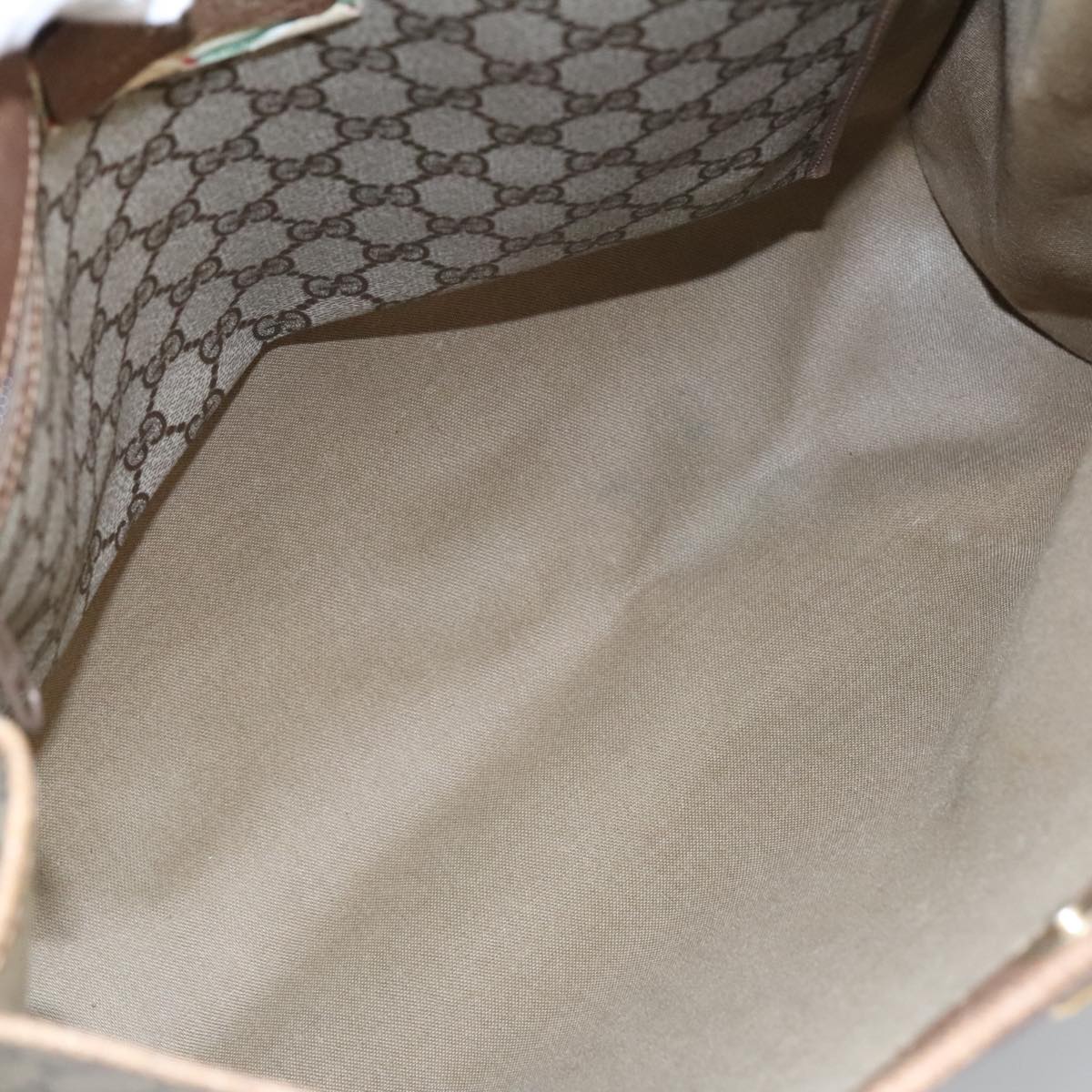 GUCCI GG Supreme Tote Bag PVC Leather Beige Gold 40 02 998  97520