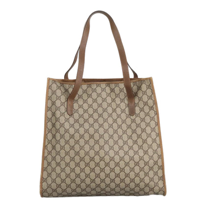 GUCCI GG Supreme Tote Bag PVC Leather Beige Gold 40 02 998  97520
