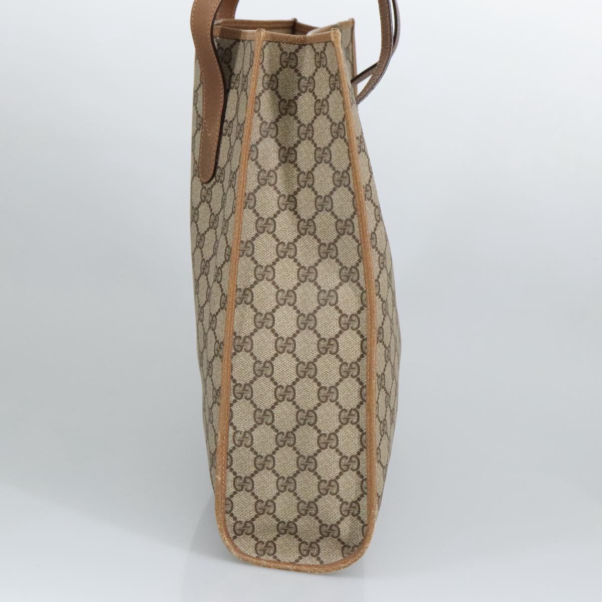 GUCCI GG Supreme Tote Bag PVC Leather Beige Gold 40 02 998  97520