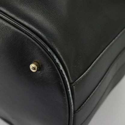 GUCCI Bamboo Hand Bag Leather 2way Black Gold 001 2855 1657 0  97521