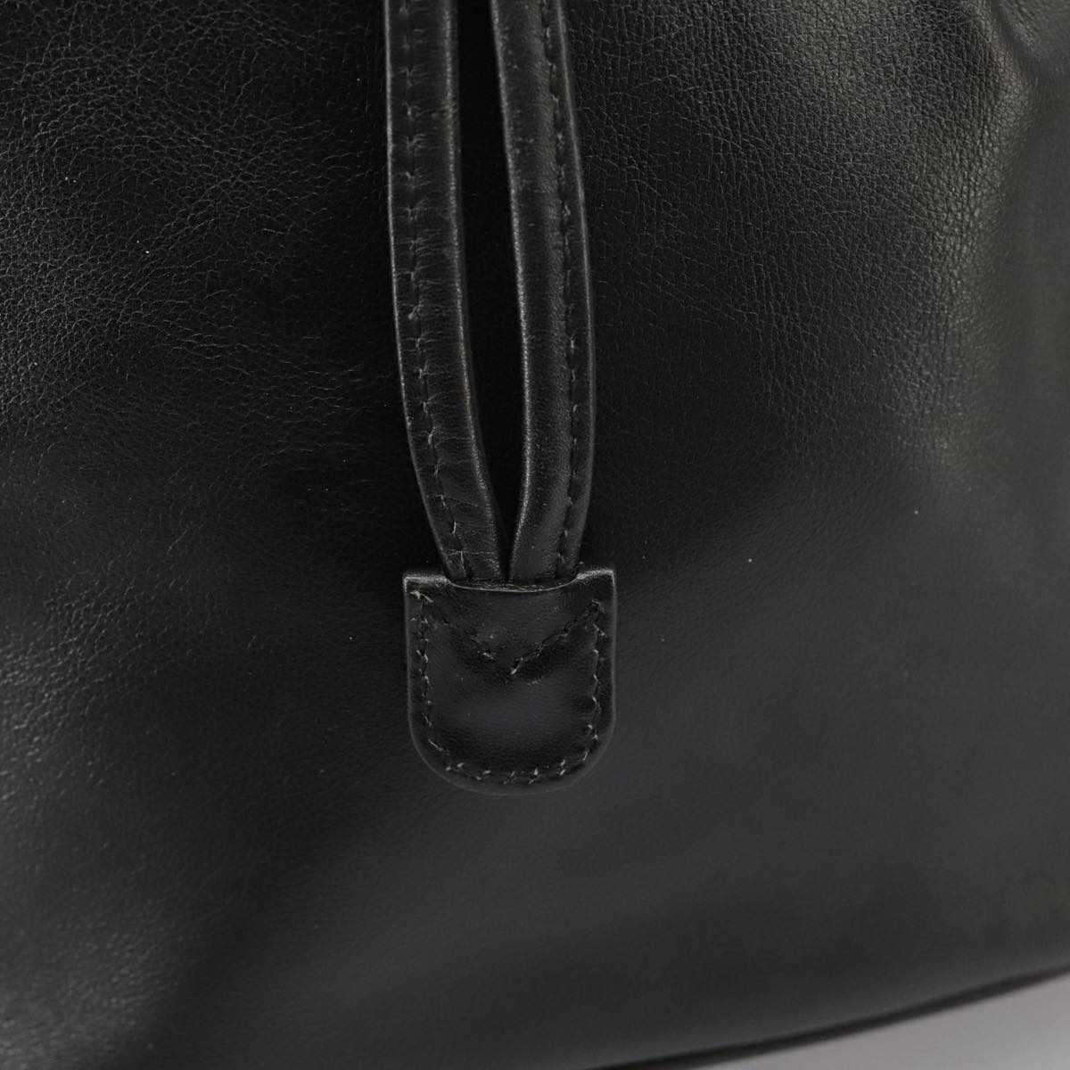 GUCCI Bamboo Hand Bag Leather 2way Black Gold 001 2855 1657 0  97521