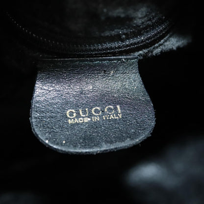 GUCCI Bamboo Hand Bag Leather 2way Black Gold 001 2855 1657 0  97521