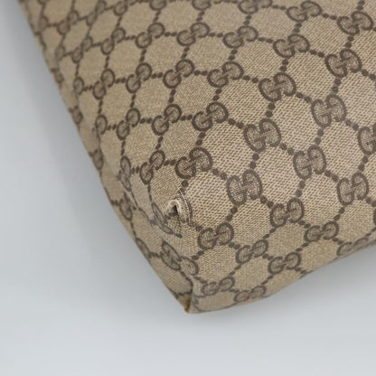 GUCCI GG Supreme Web Sherry Line Tote Bag PVC Leather Beige 89 02 003  97523