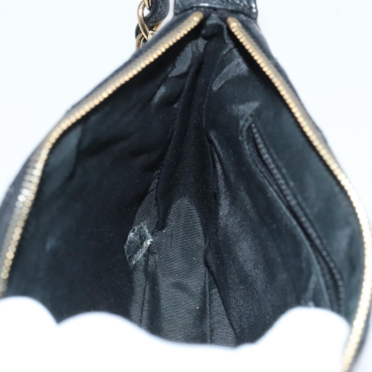 CHANEL Matelasse COCO Mark Chain Shoulder Bag Caviar Skin Black CC 97733A