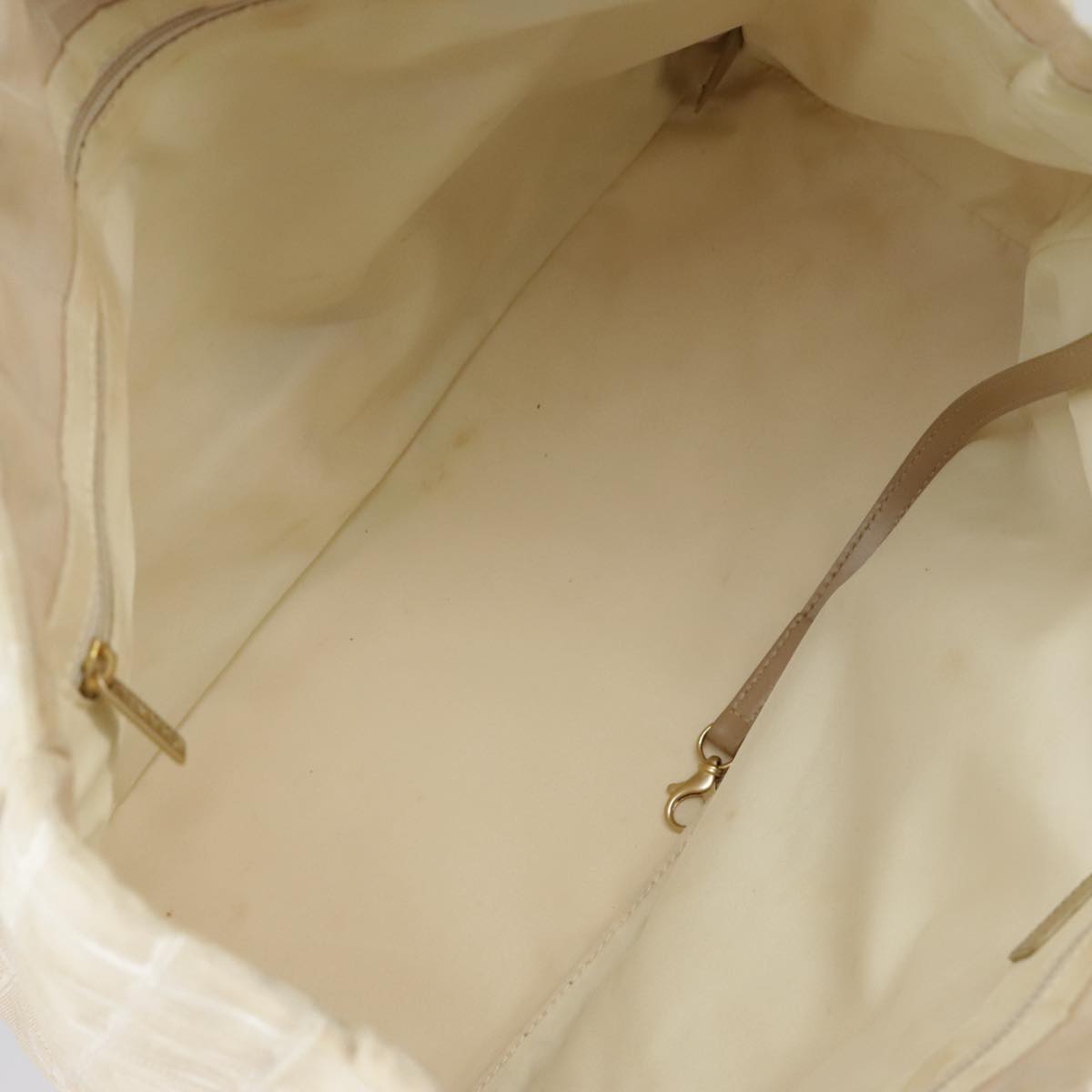 CHANEL New Travel line Tote Bag Nylon Beige Gold CC 97753