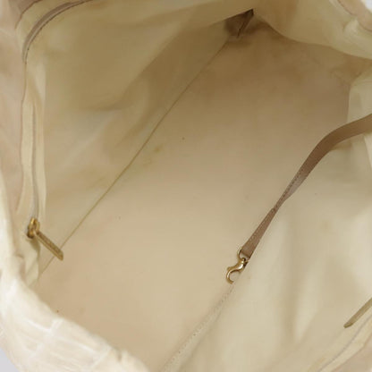 CHANEL New Travel line Tote Bag Nylon Beige Gold CC 97753
