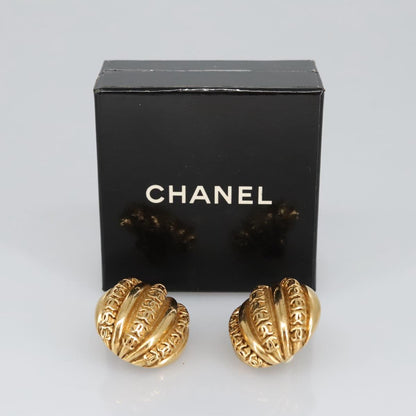 CHANEL COCO Mark Earring metal Gold CC 97754