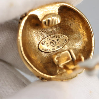 CHANEL COCO Mark Earring metal Gold CC 97754