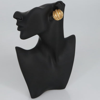 CHANEL COCO Mark Earring metal Gold CC 97754