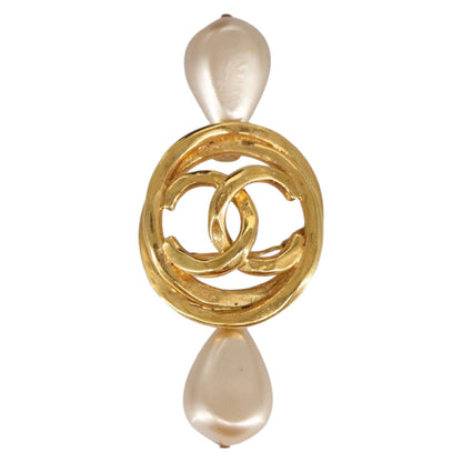 CHANEL COCO Mark Brooch metal Gold CC 97757