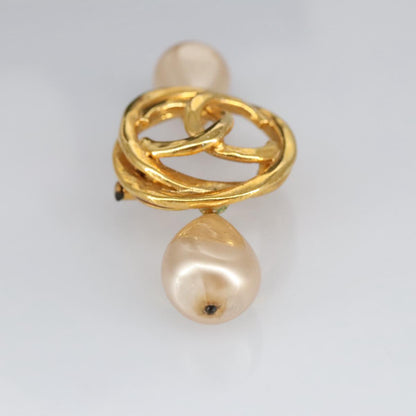 CHANEL COCO Mark Brooch metal Gold CC 97757