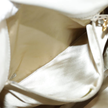 CHANEL Matelasse Big COCO Mark Chain Shoulder Bag Canvas Gray Gold CC 97974
