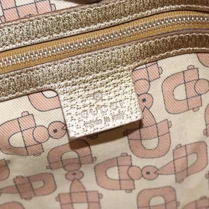 GUCCI GG Canvas Sherry Line Tote Bag Beige Gold pink 137396  98092