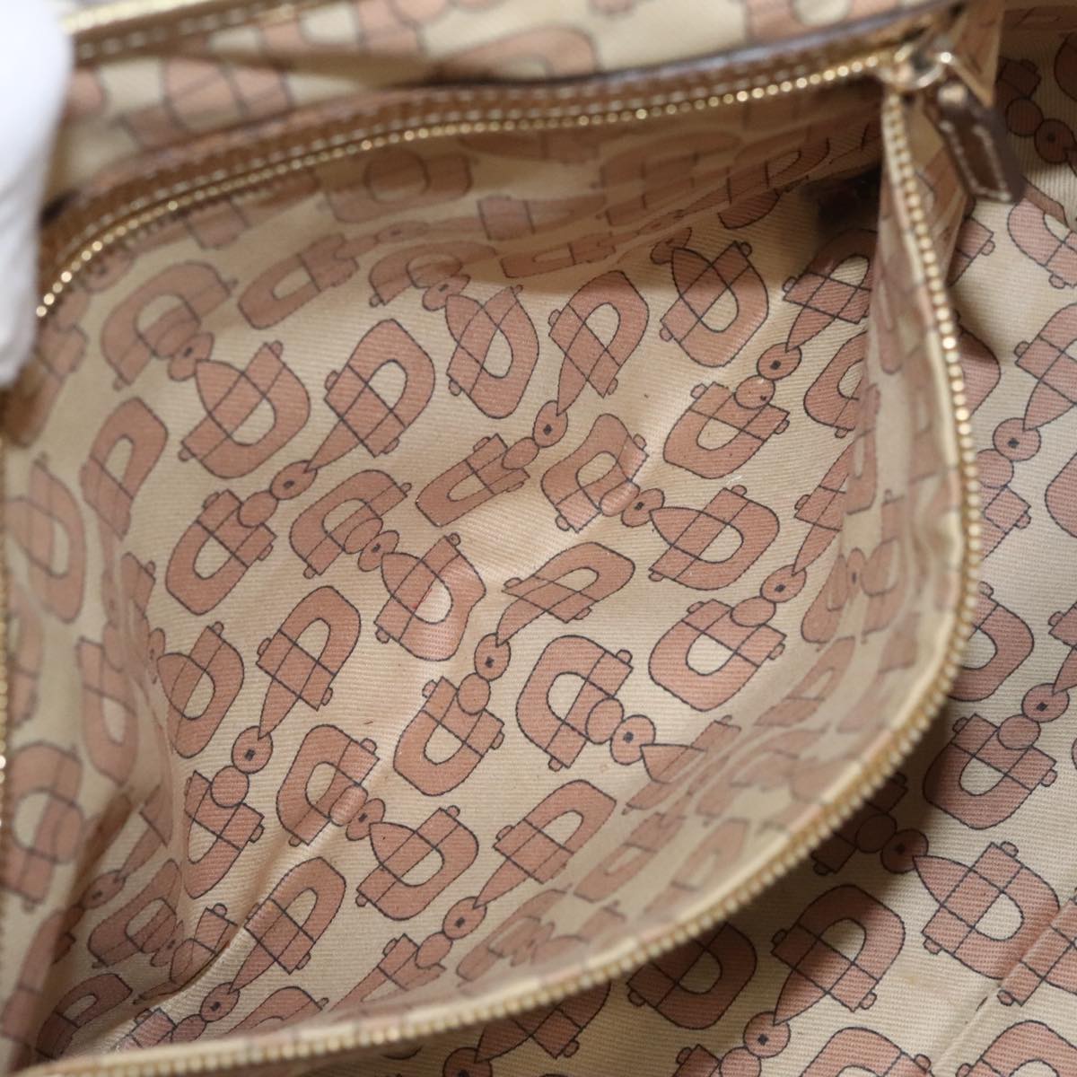 GUCCI GG Canvas Sherry Line Tote Bag Beige Gold pink 137396  98092