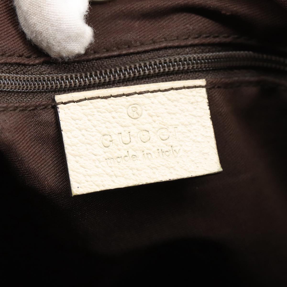 GUCCI GG Canvas Web Sherry Line Tote Bag Beige Gold Red 181779  98094