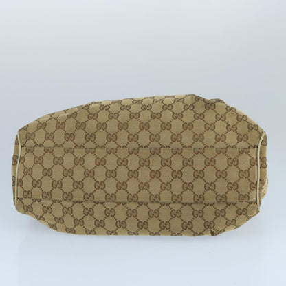 GUCCI GG Canvas Tote Bag Beige Gold 211944  98334