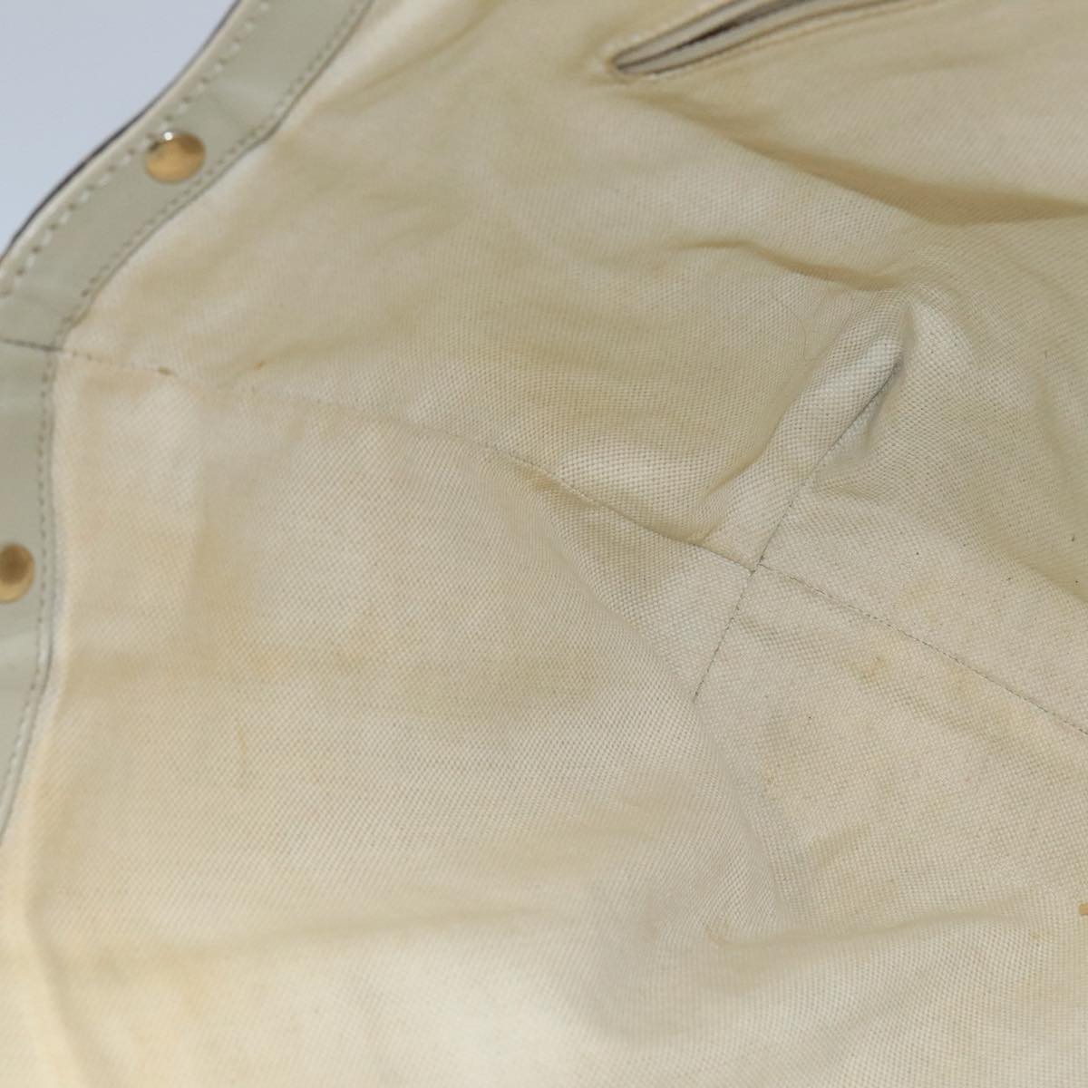 GUCCI GG Canvas Tote Bag Beige Gold 211944  98334