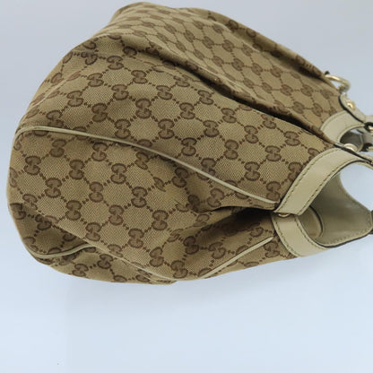 GUCCI GG Canvas Tote Bag Beige Gold 211944  98334