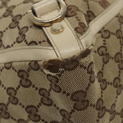 GUCCI GG Canvas Tote Bag Beige Gold 170004  98399