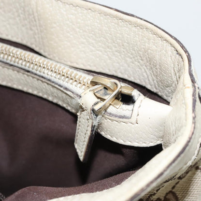 GUCCI GG Canvas Tote Bag Beige Gold 170004  98399