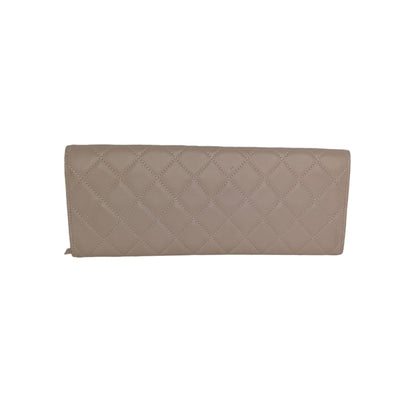 Chanel 2.55 Beige Lambskin Jewelry Case Clutch