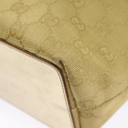 GUCCI GG Canvas Tote Bag Gold Tone Gold 002 1099  98426