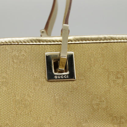 GUCCI GG Canvas Tote Bag Gold Tone Gold 002 1099  98426