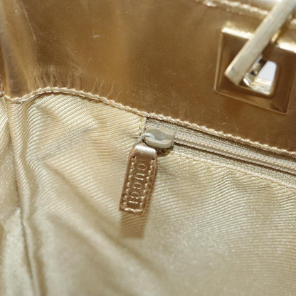 GUCCI GG Canvas Tote Bag Gold Tone Gold 002 1099  98426