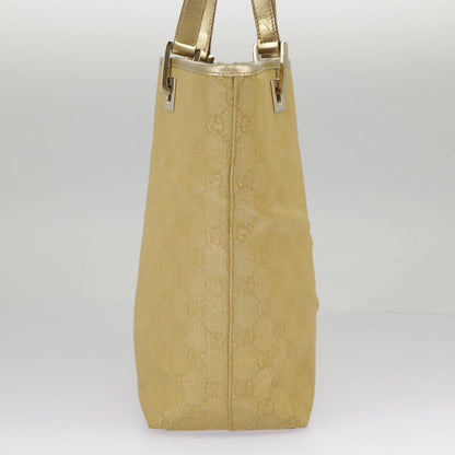 GUCCI GG Canvas Tote Bag Gold Tone Gold 002 1099  98426