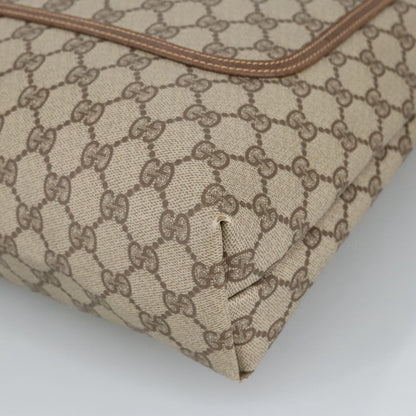 GUCCI GG Supreme Web Sherry Line Tote Bag PVC Beige Gold 002 123 6487  98704